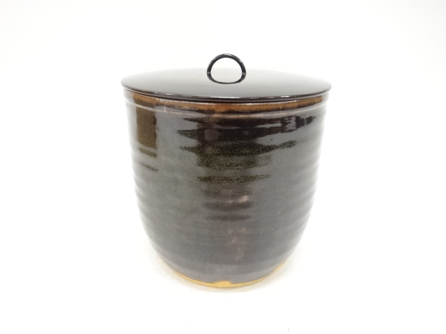  陶古造　古瀬戸　荒土　一重口　水指